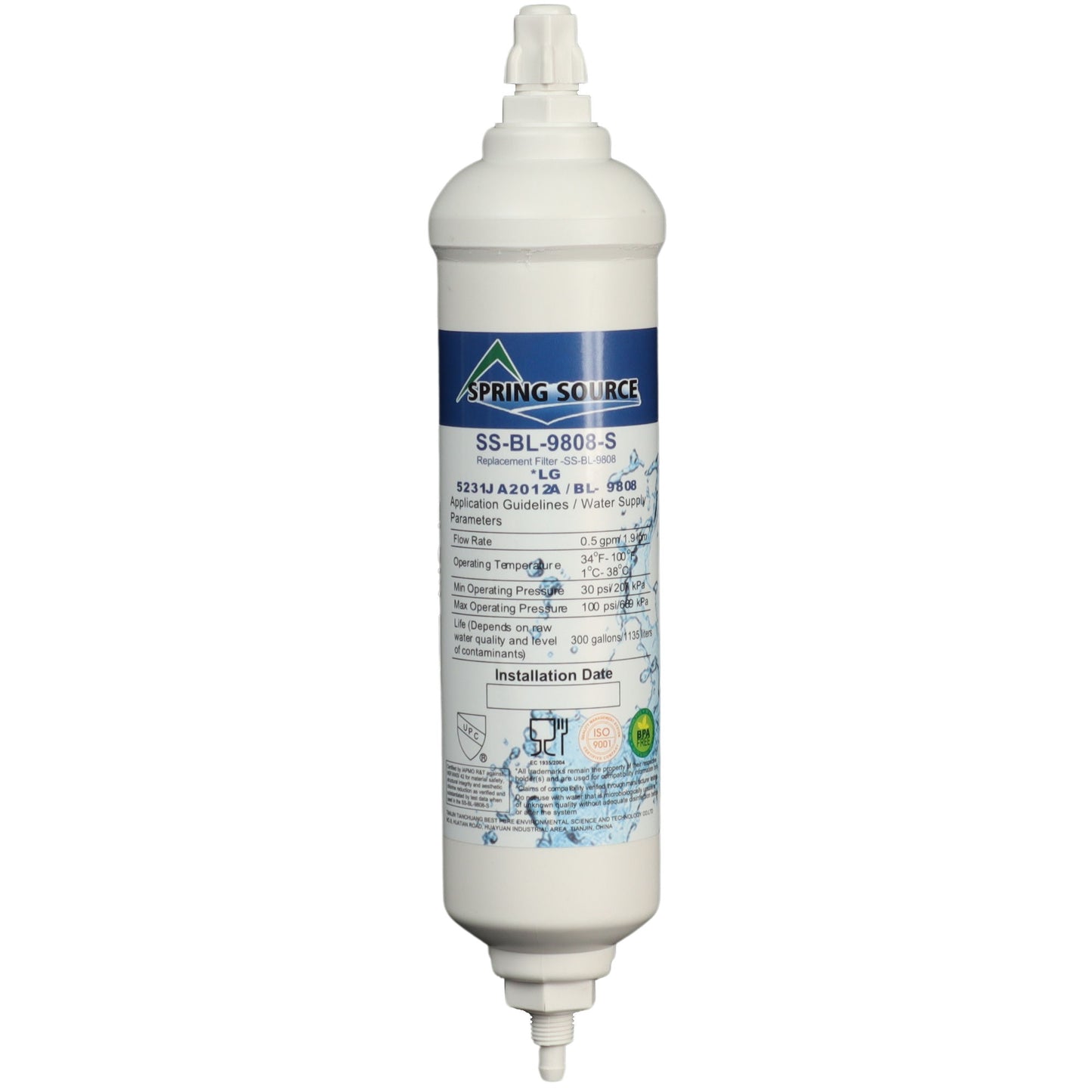 External Fridge Filter SS-BL-9808-S