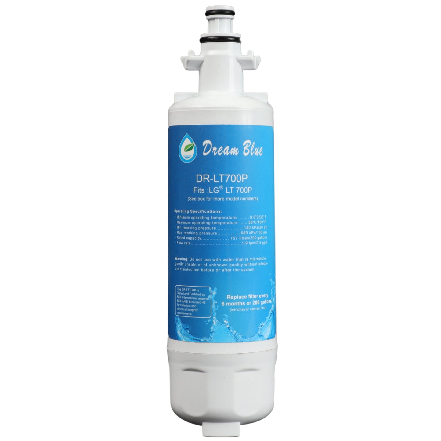 Generic Internal Fridge Filter for LG - LT700P