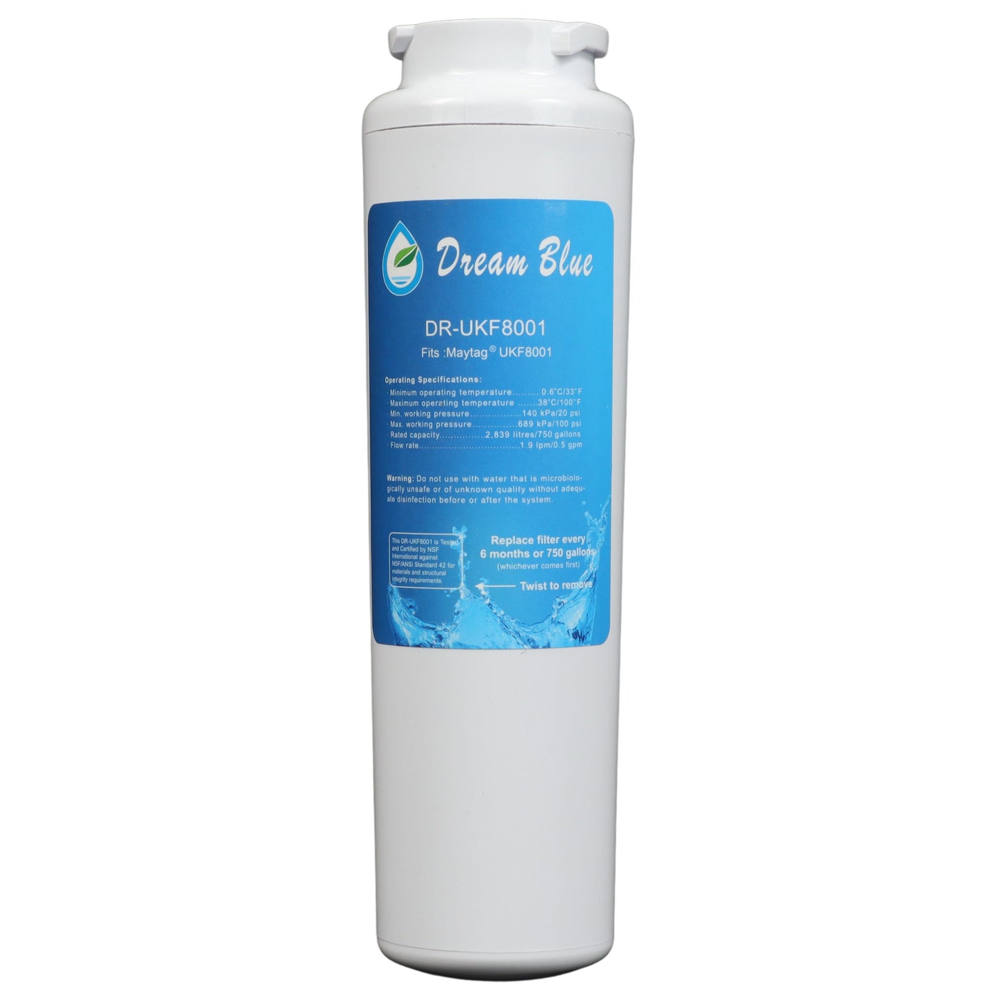 Generic Internal Fridge Filter for UKF8001 & Whirlpool 4396395
